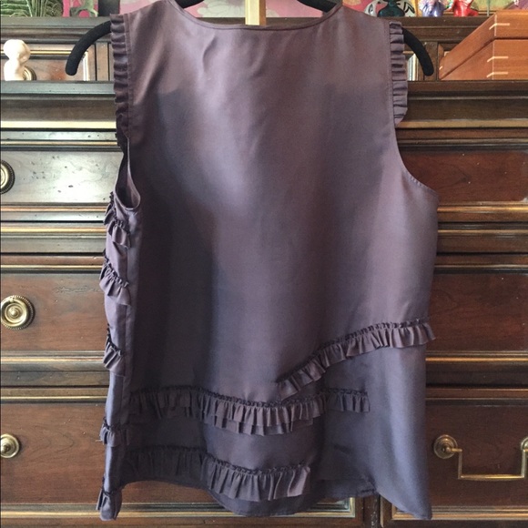 JCrew Ruffled Silk Top - Picture 2 of 5